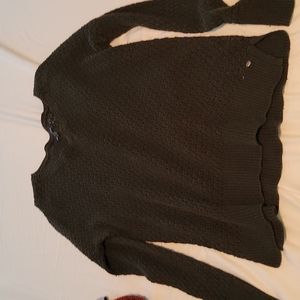 Dark green sweater